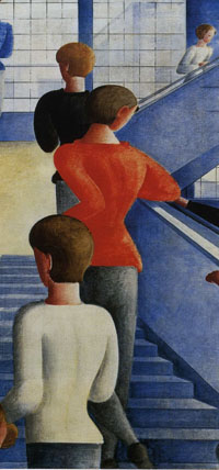 Oskar Schlemmer, L'escalier du Bauhaus, detail